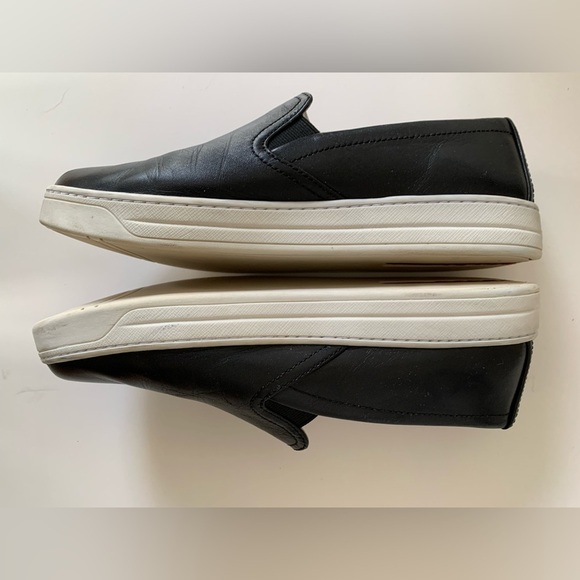 Prada Black Leather Skater Slide Slip-on Sneakers ~ 38.5/8.5 ~ Great Condition - Picture 11 of 15